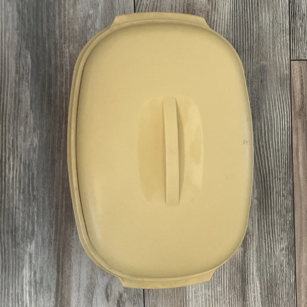 Tupperware Microwave 3 Piece Pc Vegetable Steamer Serving Bowl Gold
